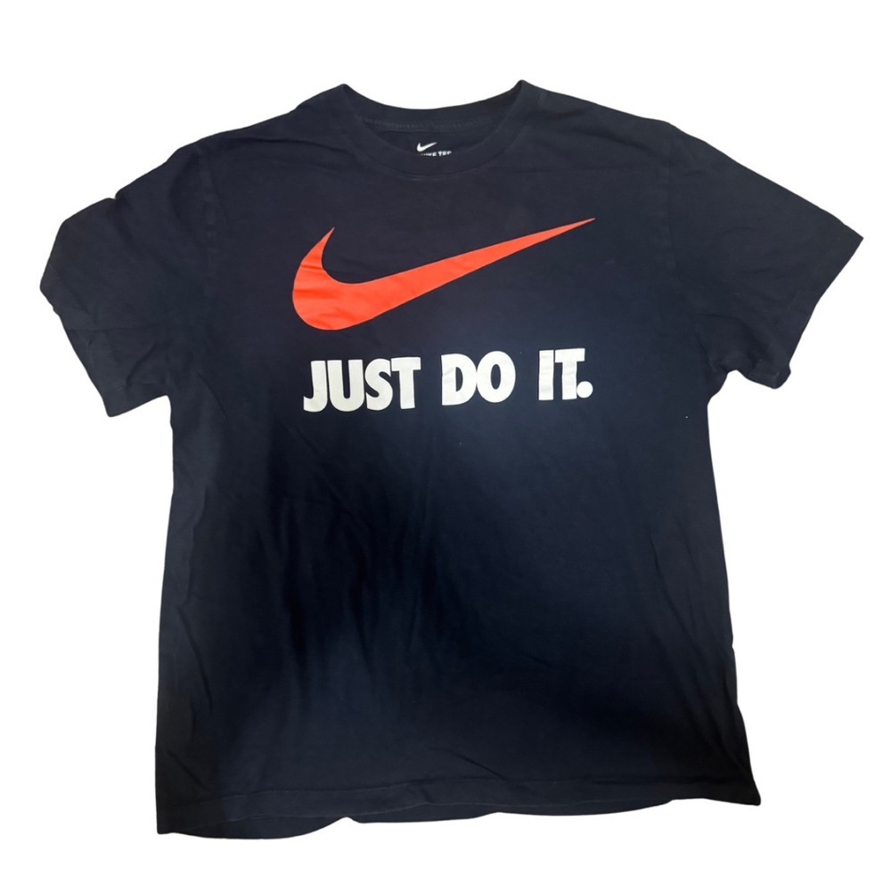 Nike Black Tee with Orange Swoosh